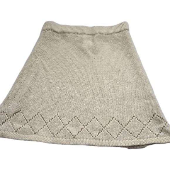 Esprit Vintage Size M Cream/White Lambswool Skirt Womens NWT - Picture 4 of 8